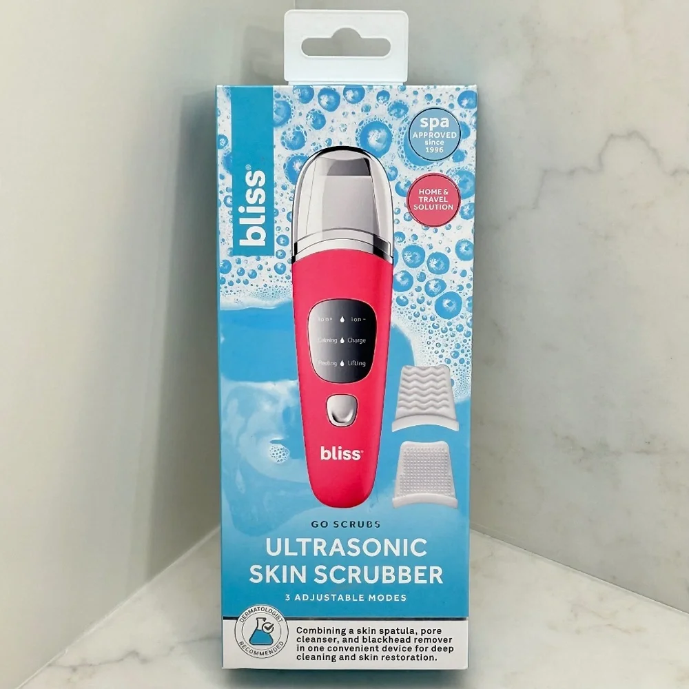 Bliss Ultrasonic Skin Scrubber - 3 Modes - Open Box/Unused - All Parts Included - Picture 1 of 5